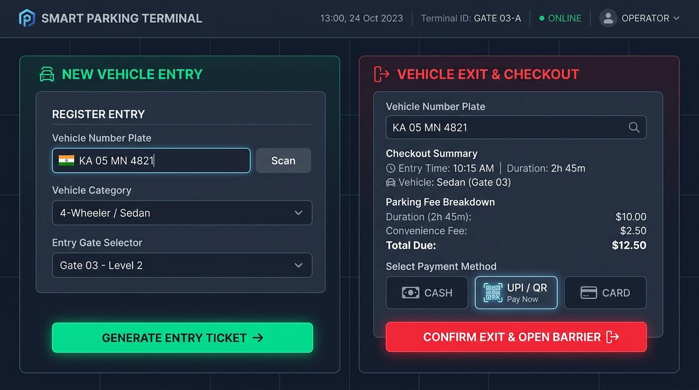 ParkON - Smart Parking Operator Terminal